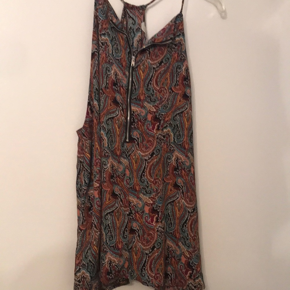 Long lined zip blouse